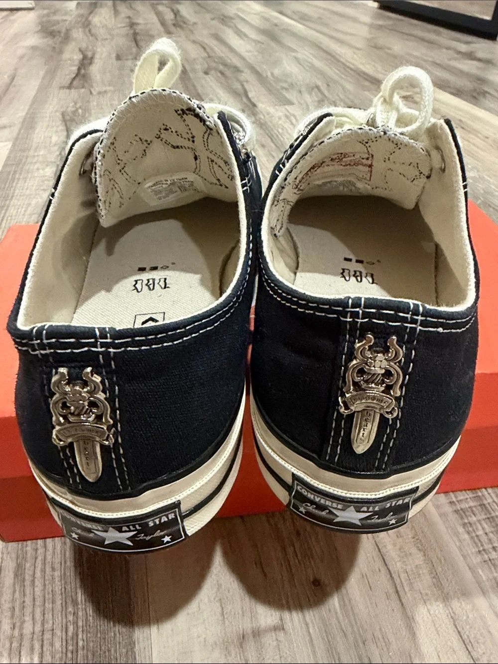 Chrome Hearts Black and White Low-Top Sneakers